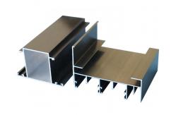China Champagne Anodized T Shape Aluminium Door Profiles supplier