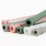 4 Color Reusable Collapsible Silicone Drinking Straw