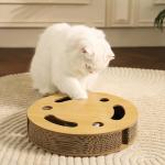 Indoor Interactive Cat Scratching Board Round Cat Scratch Board OEM for sale