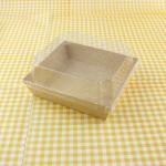Takeaway Bakery Packaging Box Disposable Compostable 2 Layer Brown Kraft for sale