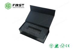 China Matte Black High End Gift Boxes Customized Logo Cardboard Gift Box Packaging supplier