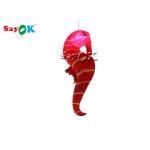 Club Decoration 2m  Red Inflatable LED Lighting Hippocampus for sale