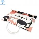 Eco Friendly CMYK Paper Shopping Bags With Handles Foil Stamping for sale