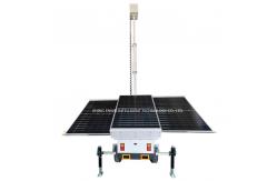 China Solar Powered Mobile Surveillance CCTV Camera Trailer With 6m Manual Mast supplier