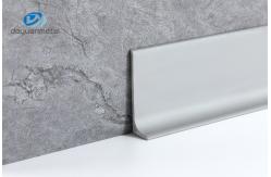 China Alloy 6063 Aluminium Skirting Trim End Cover Strip Cover Connection Pieces supplier
