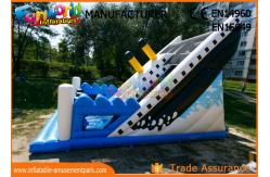China Penguin Double Sided Outdoor Commercial Inflatable Slide Durable And Fireproof supplier