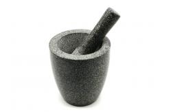 China Natural Granite Stone Mortar And Pestle Set Spice Herb Grinder supplier
