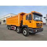 EuroII SHACMAN Yellow Dumper Truck F3000 8x4 Tipper Truck 380HP Right Driver for sale