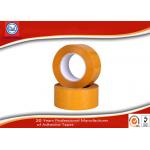Yellow Brown Colored BOPP Packaging Tape , Carton Sealing Adhesive Tape for sale