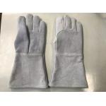 EN407 Heat Resistant Mig Welding Gloves Cowsplit Material for sale
