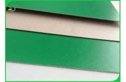 China FSC Certificated Grey Chipboard / Coating One Side Grey One Side Green Paper Carboard supplier