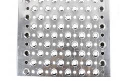 China 3.0mm Galvanized Perforated Metal Mesh 65% Open Rate Dimpled Sheet Gratings supplier