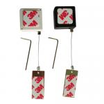 Jewelry Security Retractable Pull Box Tether For Store Protection Square Shape