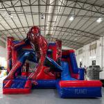 Commercial Grade Inflatable Spider Man Bounce House Inflatable Jumping Castle Slide For Rental for sale