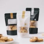 Branded Child Proof Mylar Pouches Transparent For Cookies Packaging