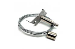 China LED Aluminum Channel Wire Gripper Suspension Wire Light Fittings With Mounting Clips supplier
