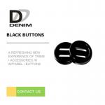 Black Color Coat Buttons 2 Holes for sale