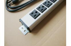 China Metal 6 Outlet Surge Protector Power Strip , Mountable Multiple Plug Socket supplier