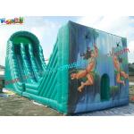 Hot Giant Rent Inflatable Slide / Tarzan Inflatable Zip Line Slide Slip Game For Sports for sale