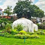 Non Toxic Material 6m Geodesic Dome Anti Rainstorm Portable Bubble Tent for sale
