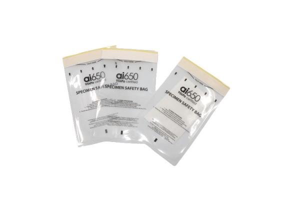 LDPE Lab Biohazard Specimen Bags Cytotoxic Specimen 95kpa With Document Pouch