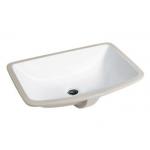 Undermount Bath Sinks With Drainer , Rectangular Porcelain Undermount Sink for sale