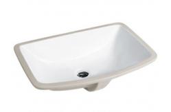 China Undermount Bath Sinks With Drainer , Rectangular Porcelain Undermount Sink supplier
