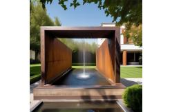 China Pond Corten Steel Waterfall Blade Cascade Personalize Space Customizable supplier