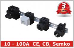 China Industrial 100A Motor Isolator Switch , DIN Rail Based Mounting supplier
