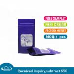 Matte 4.75 Inch Flat Foil Pouches Resealable Stand Up Pouches With Window