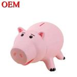 Custom Cartoon Cute Saving Money Pink piggy Coins bank Plastic Money Box for sale