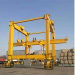 Double Girder RTG Mobile Gantry Crane With Beam For Construction Site for sale