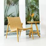 Easy To Washable 3 Piece Rattan Wicker Patio Set Three Piece Outdoor Dining Set for sale