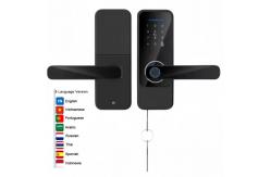 China Multi Language Smart Fingerprint Lock Department Fingerprint Door Lock Bedroom supplier
