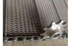 China Professional Flat Wire Mesh Belt For Small Food Biscuits And Chocolate Snacks supplier
