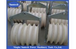 China Overhead Line Cast Steel Frame Wire Cable Pulling Conductor Stringing Pulley Blocks supplier