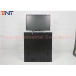 22 Inch Aluminum Alloy Brushed Panel LCD Motorized Lift With RS232 Central Control Sliver for sale