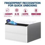Auto Open Double Layers Secure Jewelry Box 34kg With Dual Alarm
