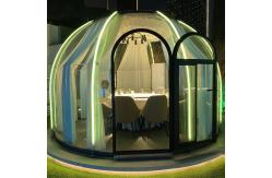 China Transparent Clear PC Dome House Igloo Bubble Tent PC With Aluminium Material supplier