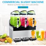 Automatic Double Slot Snow Melting Machine Electric Slash Machine Slush Granita Machine for sale