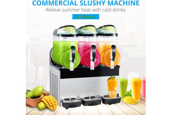 Automatic Double Slot Snow Melting Machine Electric Slash Machine Slush Granita Machine