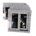 White UPVC Slide Window Windproof  Horizontal Sliding Windows Double Glazed
