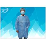 Lab / Pharmaceutical Cleanroom Disposable Protective Clothing White Dust Proof Breathable for sale
