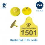 ISO11784/5 Unshared ICAR Code Electronic Ear Tags for Animal Management with BLE Reader Support for sale