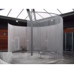 High Strength Architectural Metal Mesh Curtain Lightweight Chain Link For Fireproof Decorative for sale