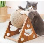 Natural Sisal Built-In Bell Ball Cat Scratcher Eco Friendly for sale