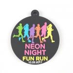 Eco-friendly Black PVC Rubber Medals for sale
