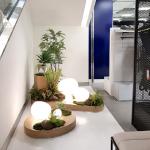 22*16cm Artificial Landscaping Plants With Lighting Courtyard Decoration