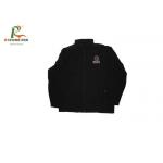 Plain Black Hooded Sweatshirt Jacket Embroidered Outdoor Sports Windbreaker for sale