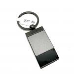 Customizable Metal Keychain Holder with Black Gun Finish and MOQ of 500 for sale